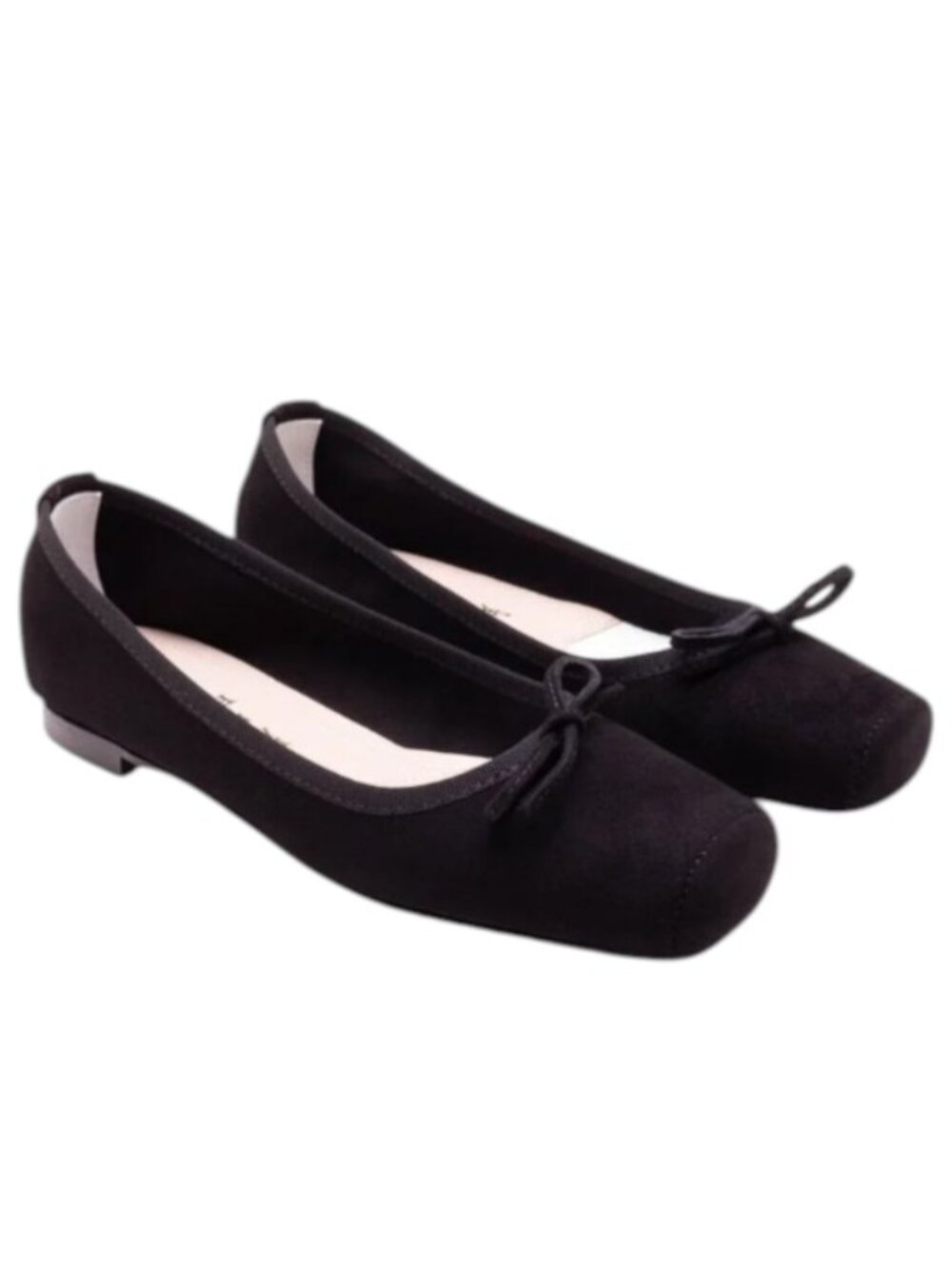 NEW MICHELE LAPRIORE Paloma Ballet Flat Black Suede Women'. EU 38